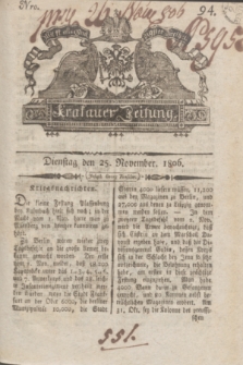Krakauer Zeitung.1806, Nro. 94 (25 November) + dod.