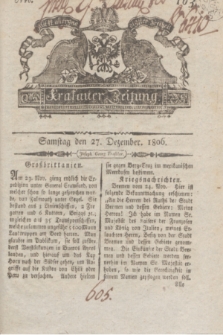 Krakauer Zeitung.1806, Nro. 103 (27 Dezember) + dod.