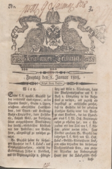 Krakauer Zeitung.1808, Nr. 3 (8 Januar) + dod.