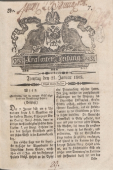 Krakauer Zeitung.1808, Nr. 7 (22 Januar) + dod.