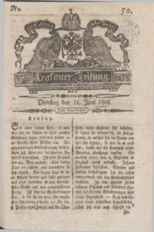 Krakauer Zeitung.1808, Nr. 50 (21 Juni) + dod.