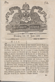 Krakauer Zeitung.1808, Nr. 52 (28 Juni) + dod.
