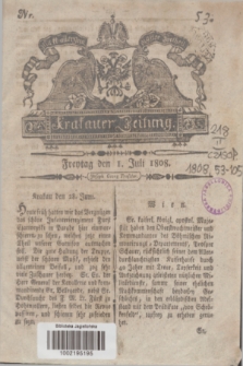Krakauer Zeitung.1808, Nr. 53 (1 Juli) + dod.