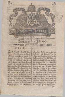 Krakauer Zeitung.1808, Nr. 58 (19 Juli) + dod.