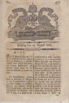 Krakauer Zeitung.1808, Nr. 67 (19 August) + dod.