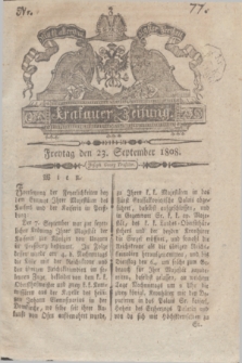 Krakauer Zeitung.1808, Nr. 77 (23 September) + dod.