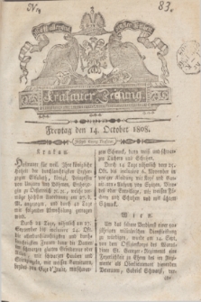 Krakauer Zeitung.1808, Nr. 83 (14 October) + dod.