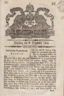 Krakauer Zeitung.1808, Nr. 98 (6 Dezember) + dod.