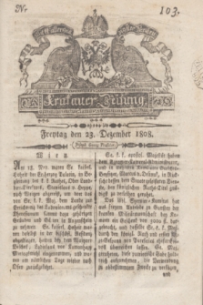 Krakauer Zeitung.1808, Nr. 103 (23 Dezember) + dod.