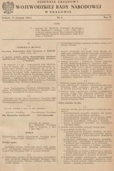 Dziennik Urzędowy Wojewódzkiej Rady Narodowej w Krakowie. 1963, nr 8 |PDF|