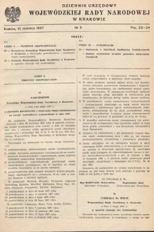 Dziennik Urzędowy Wojewódzkiej Rady Narodowej w Krakowie. 1957, nr 5 |PDF|