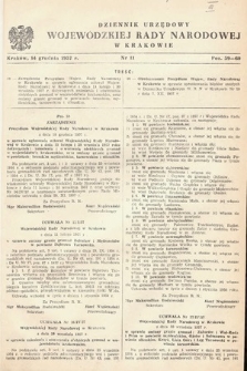Dziennik Urzędowy Wojewódzkiej Rady Narodowej w Krakowie. 1957, nr 11 |PDF|