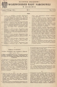 Dziennik Urzędowy Wojewódzkiej Rady Narodowej w Krakowie. 1965, nr 2 |PDF|