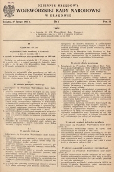 Dziennik Urzędowy Wojewódzkiej Rady Narodowej w Krakowie. 1965, nr 3 |PDF|