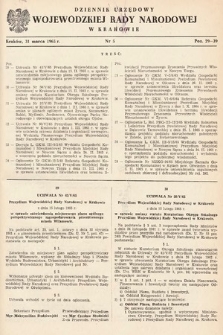 Dziennik Urzędowy Wojewódzkiej Rady Narodowej w Krakowie. 1965, nr 5 |PDF|