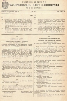 Dziennik Urzędowy Wojewódzkiej Rady Narodowej w Krakowie. 1965, nr 18 |PDF|