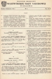 Dziennik Urzędowy Wojewódzkiej Rady Narodowej w Krakowie. 1966, nr 6 |PDF|