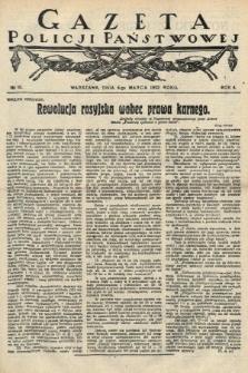 Gazeta Policji Państwowej. 1922, nr 10 |PDF|