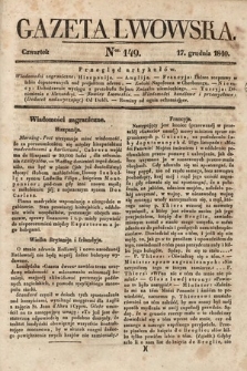 Gazeta Lwowska. 1840, nr 149