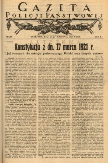 Gazeta Policji Państwowej. 1921, nr 39 |PDF|