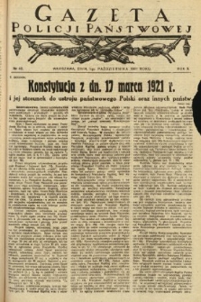 Gazeta Policji Państwowej. 1921, nr 40 |PDF|
