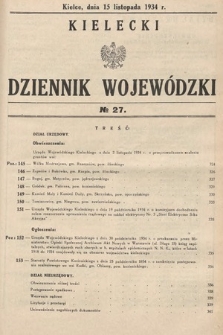 Kielecki Dziennik Wojewódzki. 1934, nr 27 |PDF|