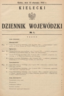 Kielecki Dziennik Wojewódzki. 1935, nr 1 |PDF|