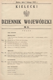 Kielecki Dziennik Wojewódzki. 1935, nr 2 |PDF|