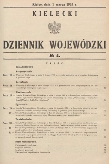 Kielecki Dziennik Wojewódzki. 1935, nr 4 |PDF|
