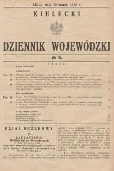 Kielecki Dziennik Wojewódzki. 1935, nr 5 |PDF|