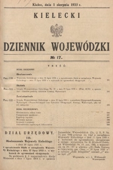Kielecki Dziennik Wojewódzki. 1935, nr 17 |PDF|