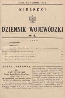 Kielecki Dziennik Wojewódzki. 1935, nr 18 |PDF|