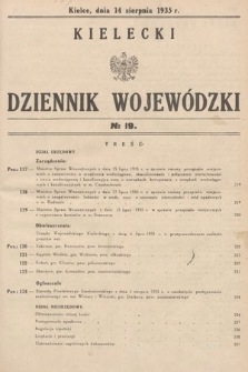 Kielecki Dziennik Wojewódzki. 1935, nr 19 |PDF|