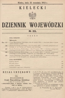 Kielecki Dziennik Wojewódzki. 1935, nr 23 |PDF|