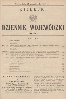 Kielecki Dziennik Wojewódzki. 1935, nr 26 |PDF|