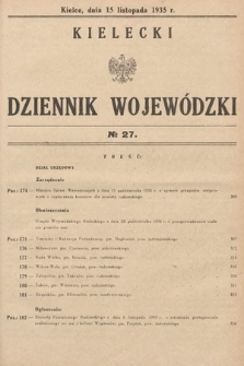 Kielecki Dziennik Wojewódzki. 1935, nr 27 |PDF|