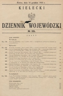 Kielecki Dziennik Wojewódzki. 1935, nr 29 |PDF|