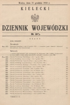 Kielecki Dziennik Wojewódzki. 1935, nr 31 |PDF|