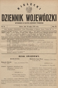 Kielecki Dziennik Wojewódzki. 1928, nr 11 |PDF|