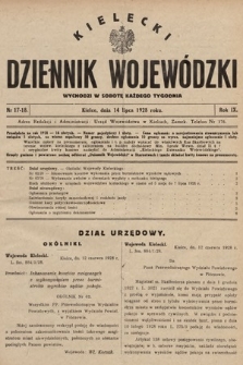 Kielecki Dziennik Wojewódzki. 1928, nr 17 |PDF|