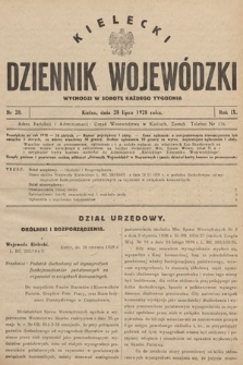 Kielecki Dziennik Wojewódzki. 1928, nr 20 |PDF|
