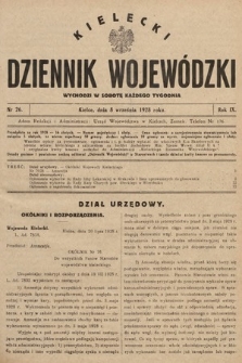 Kielecki Dziennik Wojewódzki. 1928, nr 26 |PDF|