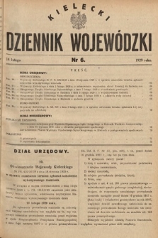 Kielecki Dziennik Wojewódzki. 1929, nr 6 |PDF|