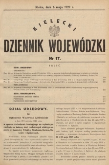 Kielecki Dziennik Wojewódzki. 1929, nr 17 |PDF|