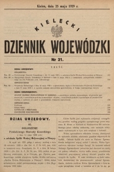 Kielecki Dziennik Wojewódzki. 1929, nr 21 |PDF|