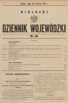 Kielecki Dziennik Wojewódzki. 1929, nr 25 |PDF|