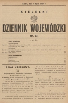 Kielecki Dziennik Wojewódzki. 1929, nr 27 |PDF|