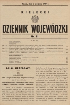 Kielecki Dziennik Wojewódzki. 1929, nr 31 |PDF|