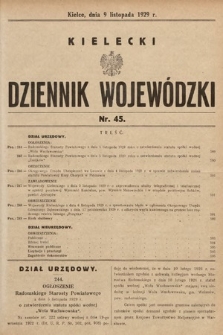 Kielecki Dziennik Wojewódzki. 1929, nr 45 |PDF|