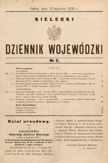 Kielecki Dziennik Wojewódzki. 1930, nr 2 |PDF|